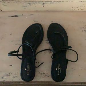 Kate Spade black leather sandal size 9